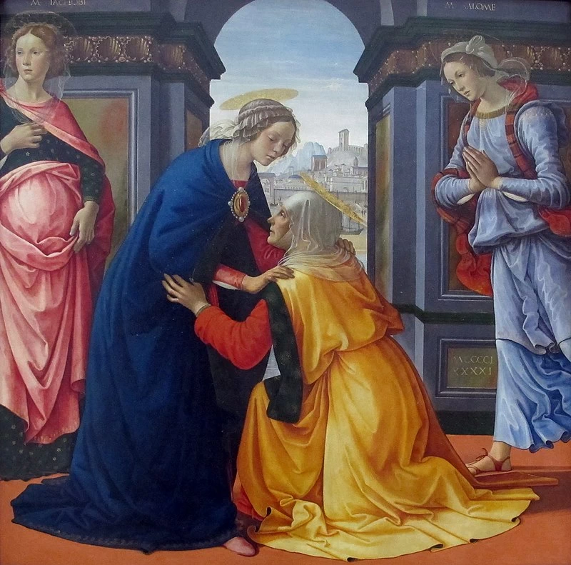 La Vergine Maria visita Elisabetta - Louvre, Parigi